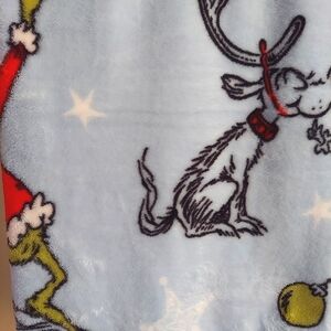 Grinch Blue Holiday Throw